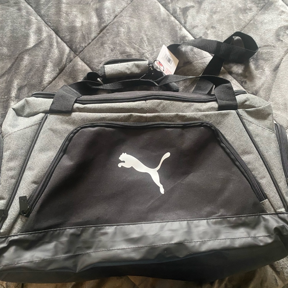 Puma Black and Gray Bag